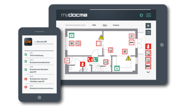 Brandschutzdokumentation mydocma BS: digital & smart